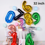 Slim Digital Number Balloons Manufacturer - 32-Inch Paper Card Floating Colorful