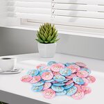 Gender Reveal Badge Set Manufacturer - 60pcs Blue & Pink Brooch for Baby Shower