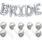 Silver Bride Foil Balloons Manufacturer - High Quality 23pcs 16 Inch Letter Set