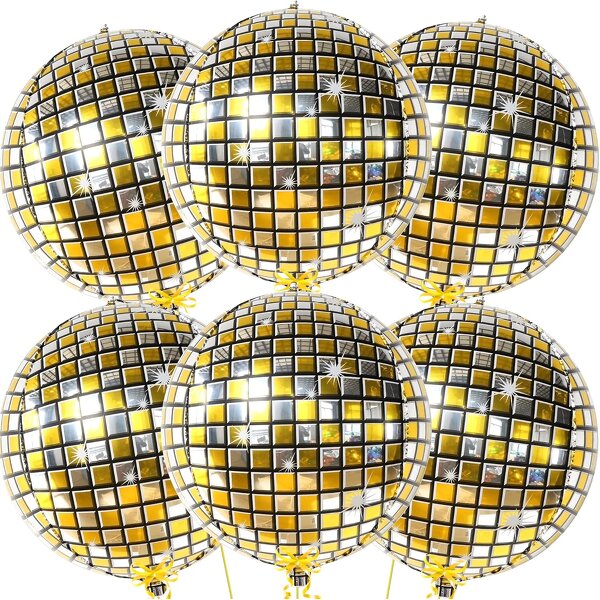 Metallic Disco 4D Foil Balloon Manufacturer - 22-Inch Helium for Christmas Graduation