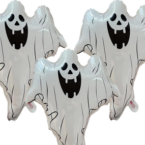 Ghost Glow Balloons Factory - 3pcs Halloween Large Plastic Adult Themed Party