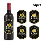 Waterproof Plastic Sticker Party Supplies Factory - Custom Logo Name New Design 24pcs