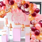 Rose Gold Confetti Latex Balloons Factory - 62pcs Set Baby Shower Wedding Birthday
