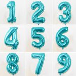Baby Blue Number Foil Balloon Factory - Wholesale Custom 32 Inch Wedding Birthday