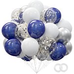 Blue Latex Balloon Kit Factory - Wholesale 62pcs 12 Inch Confetti Set Christmas