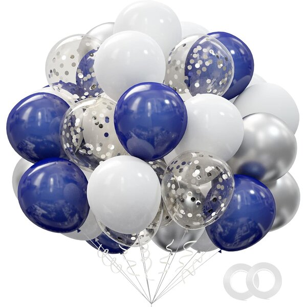 Blue Latex Balloon Kit Factory - Wholesale 62pcs 12 Inch Confetti Set Christmas