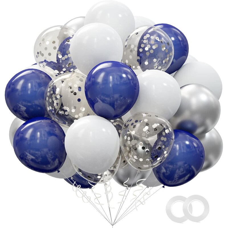 Blue Latex Balloon Kit Factory - Wholesale 62pcs 12 Inch Confetti Set Christmas