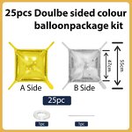 Double Sided Gold Silver Balloon Factory - Wholesale DIY Wall Background Helium