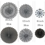 Halloween Paper Fan Flowers Factory - Set of 6 DIY Wall Decor Hanging Crafts