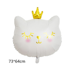 Crown Cat Foil Balloon Manufacturer - Pink Black Cartoon for Baby Party Decor