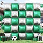 Metallic Green Square Foil Balloons Manufacturer - High Quality 19 Inches Helium
