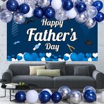 Father's Day Banner Balloons Garland Kit Manufacturer - 64Pcs/set Happy Family Background