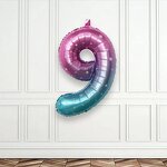 Gradient Number Foil Balloon Manufacturer - Wholesale 32 Inch Birthday Star