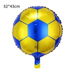 Sports Foil Balloons Manufacturer - 18 Inch Euro Cup Themed Black White