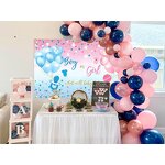 Gender Reveal Backdrop Manufacturer - Custom Boy or Girl Sign Banner Background