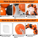 Matte Black Orange Latex Balloons Factory - High Quality 115pcs Set Halloween