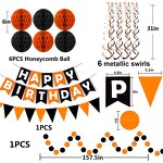 Halloween Party Decoration Banner Factory - Happy Birthday Paper Triangle Bunting