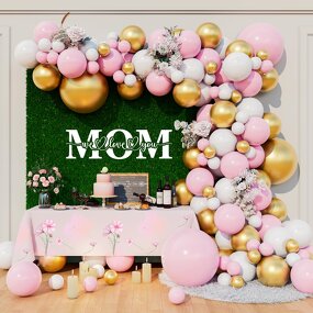 Mother's Day Balloons Garland Arch Kit Factory - Hot Sale Pink White Home Decor