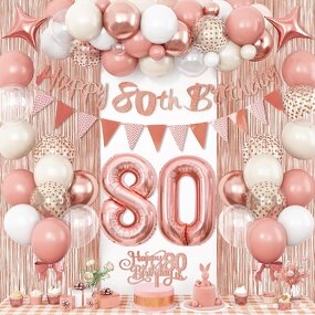 Rose Gold Latex Confetti Balloon Set Factory - Custom 40 Inch Birthday Banner