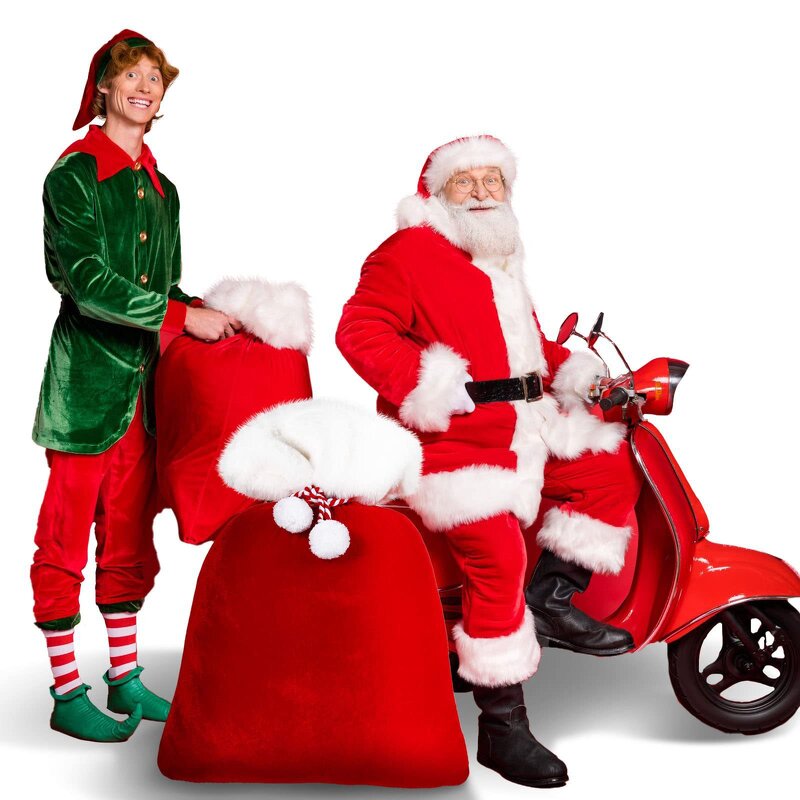 Christmas Velvet Santa Bag Factory - New Design Big Size Snowman Printing Wholesale