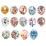 Gold Sequin Latex Balloon Manufacturer - 100pcs/Bag 12 Inch Transparent Confetti