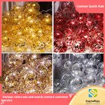 Gold Sequin Latex Balloon Manufacturer - 100pcs/Bag 12 Inch Transparent Confetti