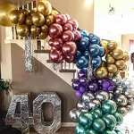 Metallic Chrome Latex Balloons Manufacturer - Set of 30 12-Inch for New Year Birthday