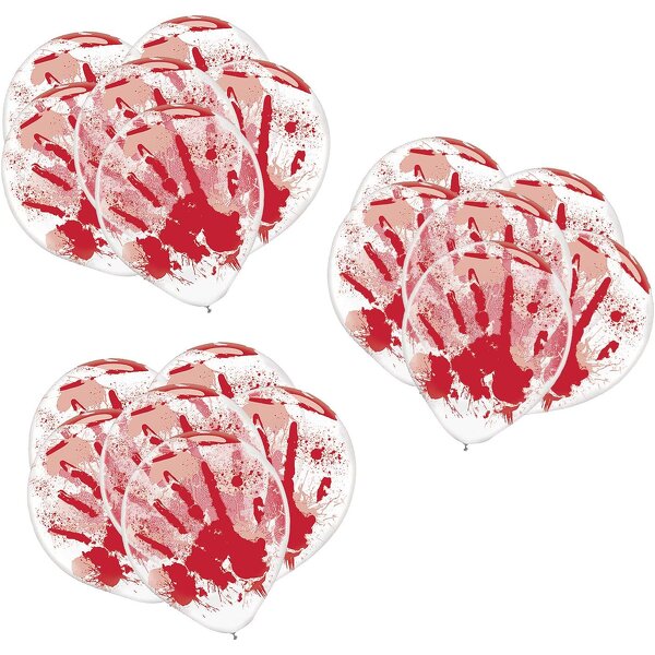 Clear Latex Balloons Factory - Wholesale 18pcs Set Custom Red Hand Print
