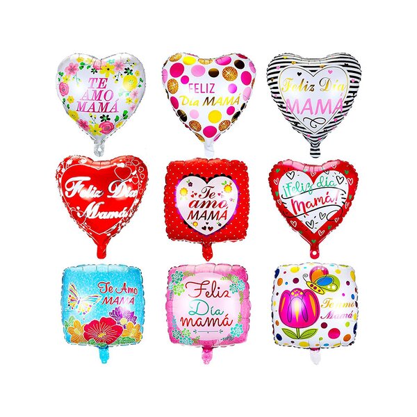TE AMO MAMA Foil Balloons Factory - 18-Piece Round Helium 6 Color Printing