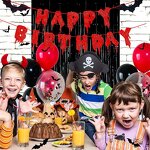 Halloween Latex Foil Balloon Set Manufacturer - New Design 12 Inch Red Black Bat