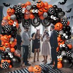 Halloween Latex Foil Balloon Set Manufacturer - Wholesale Custom Black Orange BOO