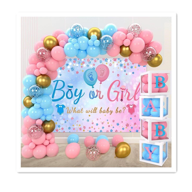 Baby Shower Balloon Set Factory - Custom Pink Blue Gender Reveal Wholesale