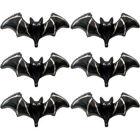 Halloween Bat Foil Balloon Set Factory - Wholesale 6pcs Giant Black for Party