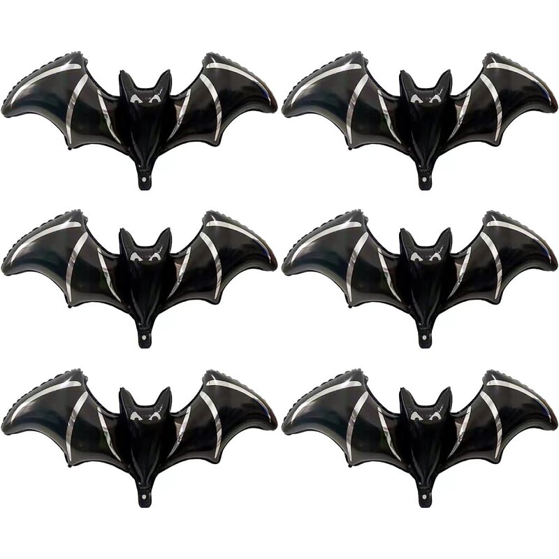 Halloween Bat Foil Balloon Set Factory - Wholesale 6pcs Giant Black for Party