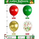 Christmas Latex Balloons Factory - 56pcs/set 12 Inch Gold Red Green Confetti