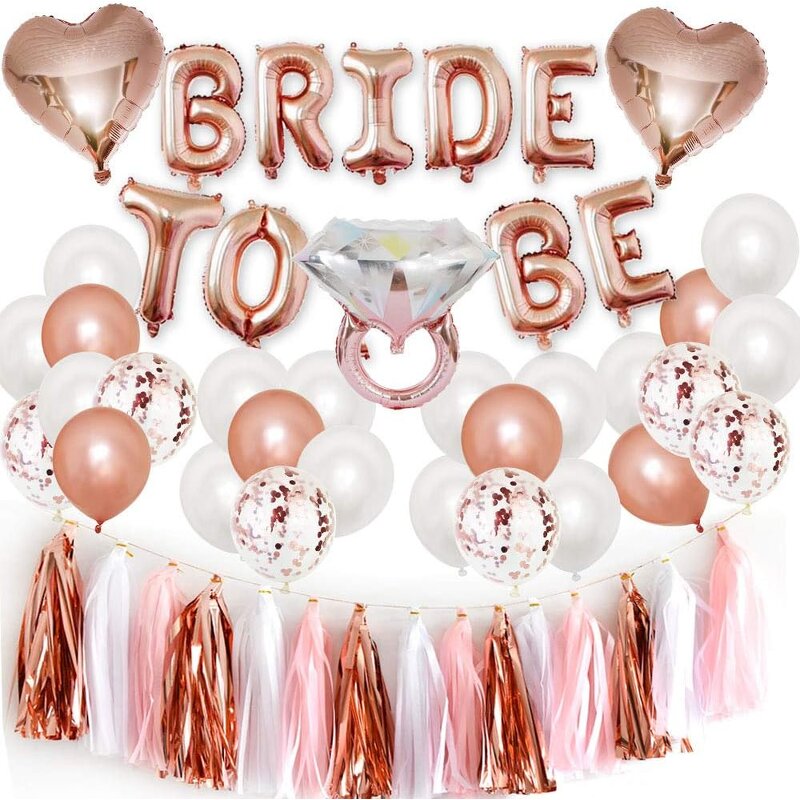 Bride to Be Foil Banner Set Manufacturer - Wholesale Confetti Latex Wedding Ring