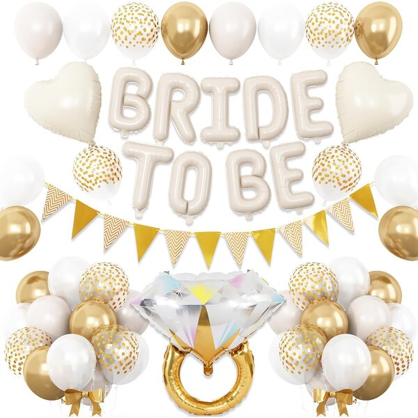 Bride Be Foil Balloon Banner Manufacturer - 16 Inch Durable Wedding Engagement