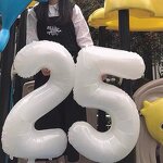 White Number Foil Balloon Manufacturer - High Quality 32 Inch Photography Props