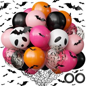 Halloween Party Balloon Set Manufacturer - Wholesale Custom Pink Rose Orange Ghost