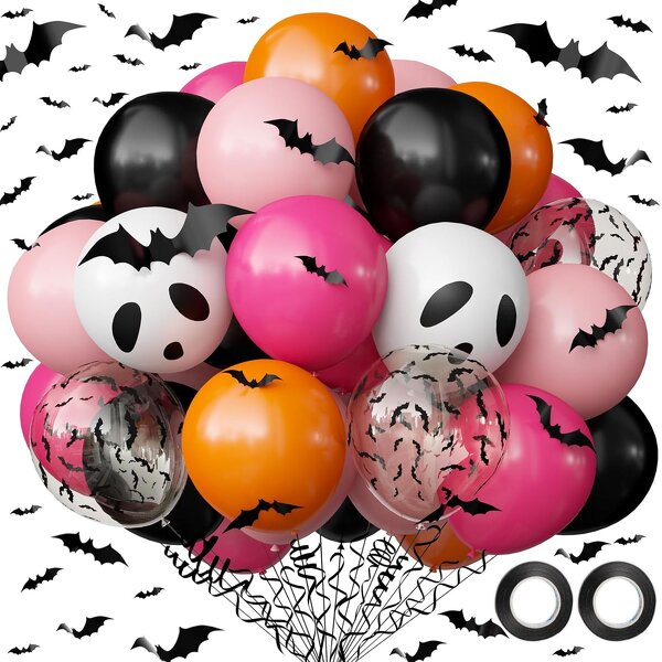 Halloween Party Balloon Set Manufacturer - Wholesale Custom Pink Rose Orange Ghost
