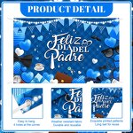 Father's Day Balloons Garland Arch Kit Factory - Blue Theme Happy Family Background