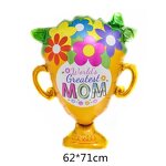 Mother's Day Crown Series Balloons Factory - Aluminum Foil Trophy Wreath Apron Decor