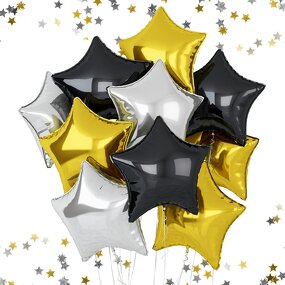 Multi-Color Helium Foil Star Balloons Manufacturer - 10pcs/set Custom 18 Inch Halloween
