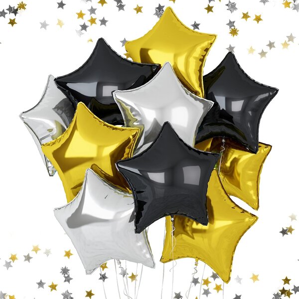 Multi-Color Helium Foil Star Balloons Manufacturer - 10pcs/set Custom 18 Inch Halloween