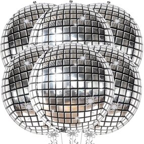 Silver Chrome 4D Foil Balloons Factory - Custom 22 Inch Disco Ball for Weddings