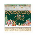 Merry Christmas Banner Factory - High Quality 72x45 Inch Green Tree Santa