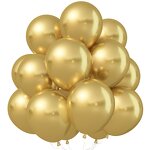 Metallic Chrome Latex Balloons Manufacturer - Set of 30 12-Inch for New Year Birthday