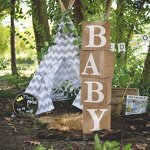 Baby Boxes with Letters Factory - 4pcs Rustic Farmhouse Style Boho Balloon Boxes