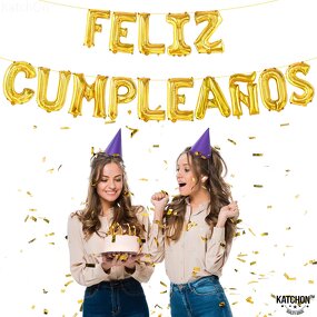 Gold Silver Happy Birthday Balloon Factory - 16-Inch Foil for Graduation Easter