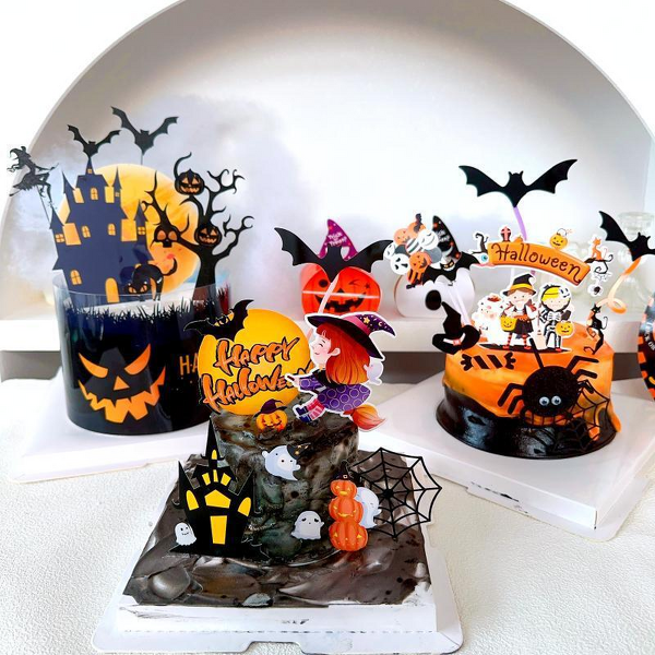 Halloween Cake Decorations Set Manufacturer - Wholesale Ghosts Pumpkins Bats Spiders